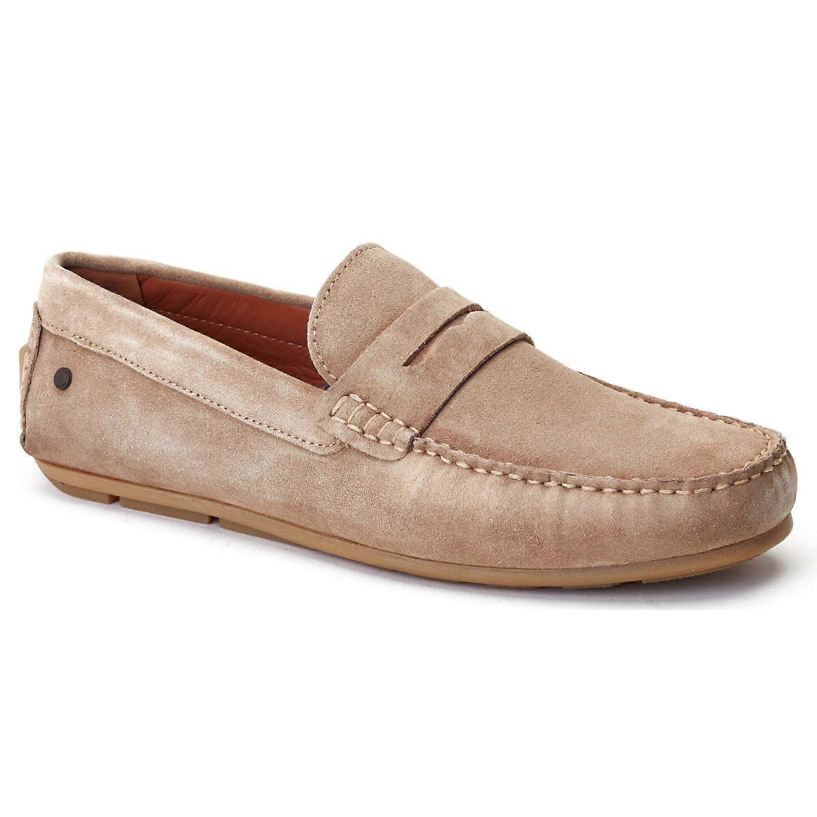 Base London Collins Camel Leather Male Mens Classic Slip On Shoes-12