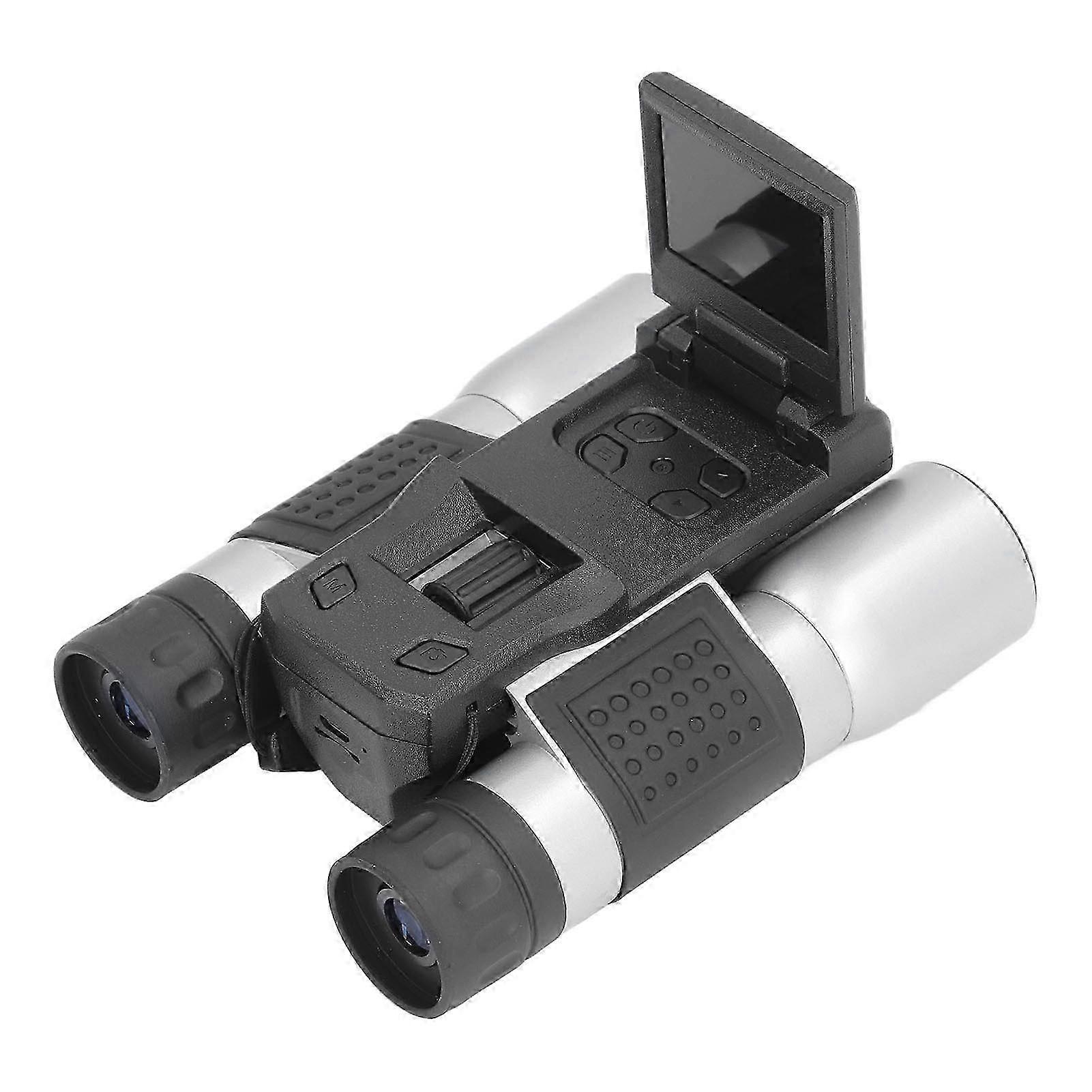 Digital Binoculars 12x32 with 1080P Video Recording & Rotatable Screen