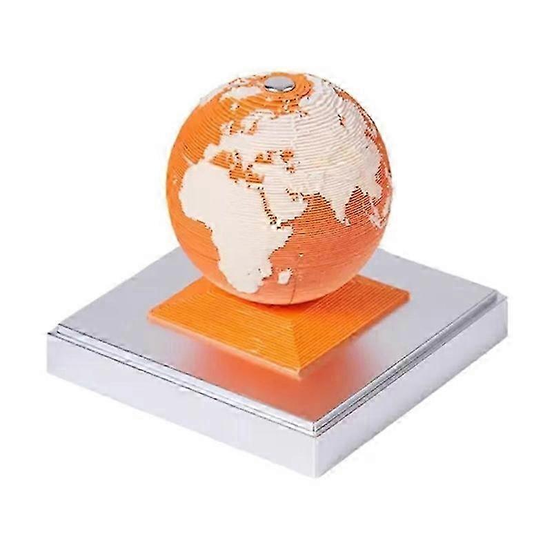 Lebendiges Orange 3D Notizblock Papierwill Erde 3D Kalender 2024 3D Memo Pad Block Notizen Büros