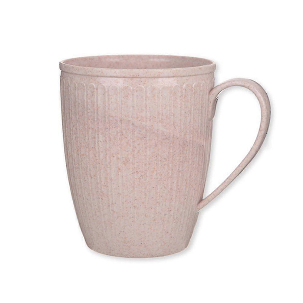500mL búza szalma csésze műanyag tea kávé ivóvíz bögre fogantyúval fürdőszobai ellátás (bézs)