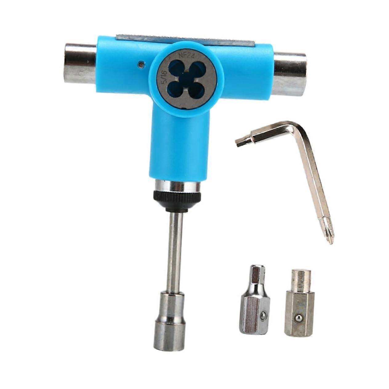 All in One Skate Tool for Skateboards, Multi-Function T Tool, Adjustable Size, Durable Material, Compatible with All Decks