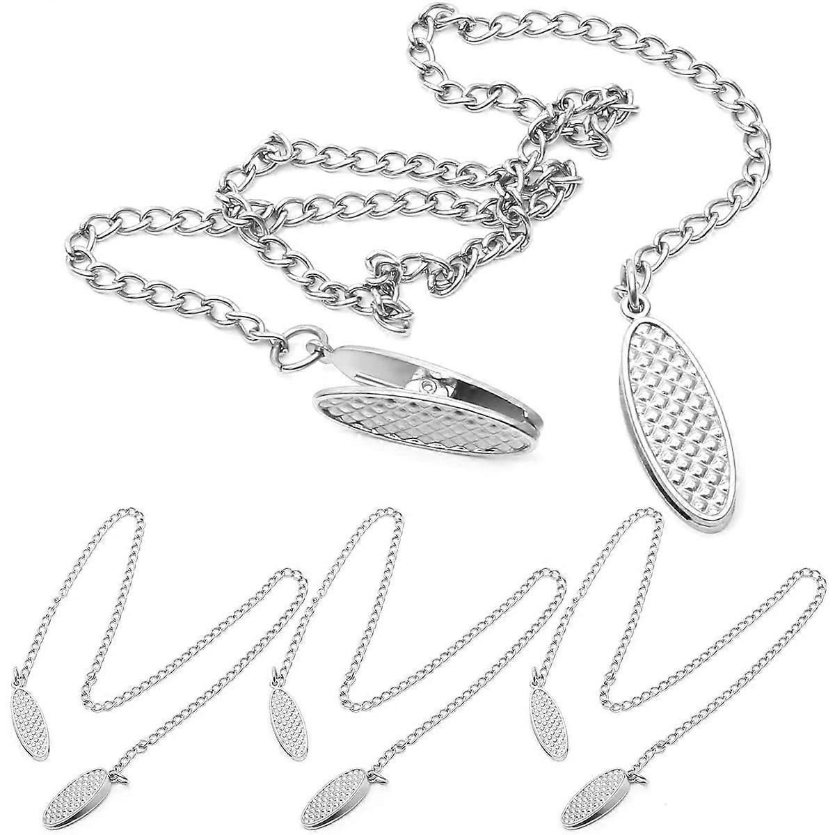 Adjustable Length for Portable Carry, Drool Bib Clip Multi-Color Set Messy Foods Protection Flexible Napkin Holder