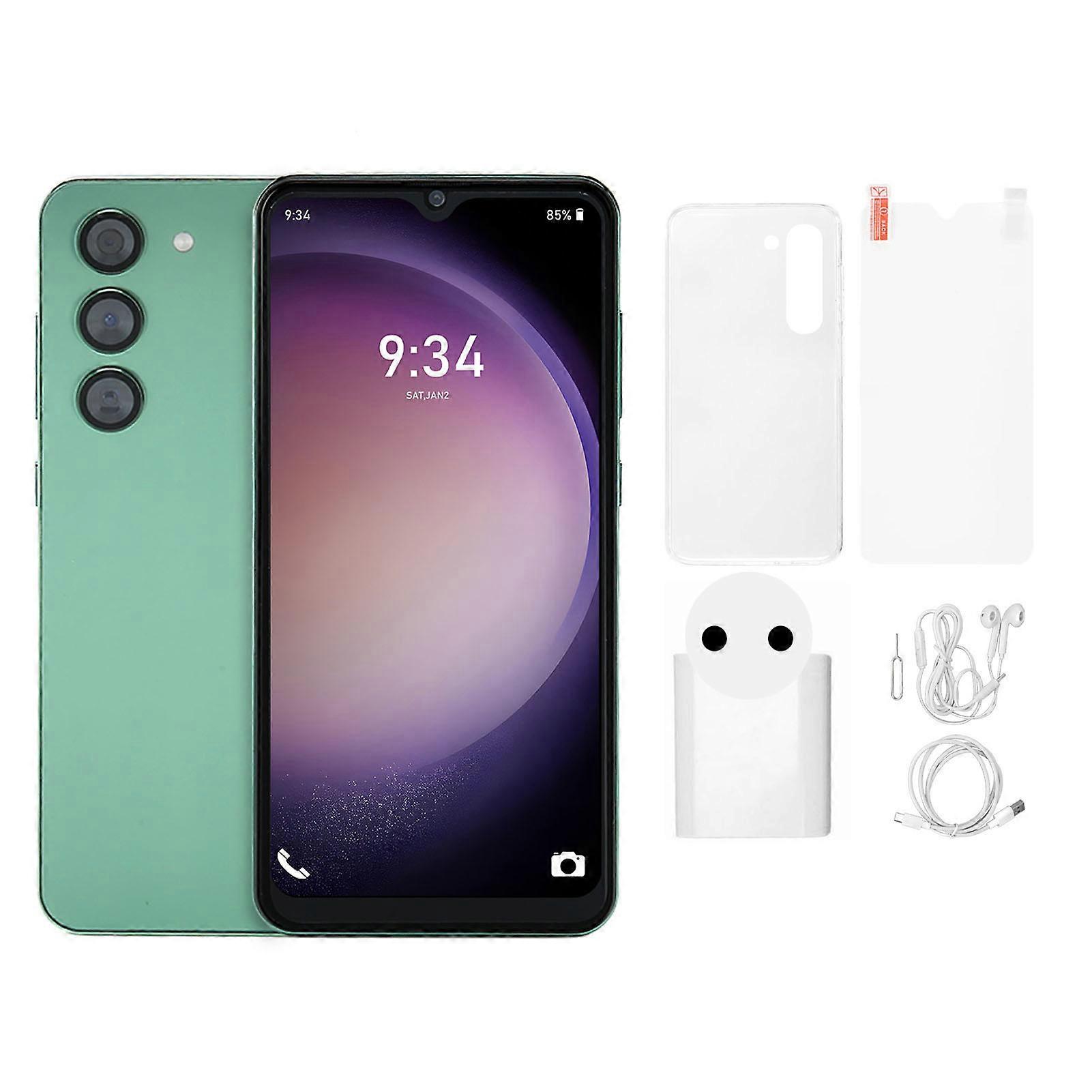 Unlocked Smartphone 6.52 Inch HD Drop Screen 4GB RAM 64GB ROM 16MP and 8MP Camera Face Recognition 3G Mobile Phone for Android 12