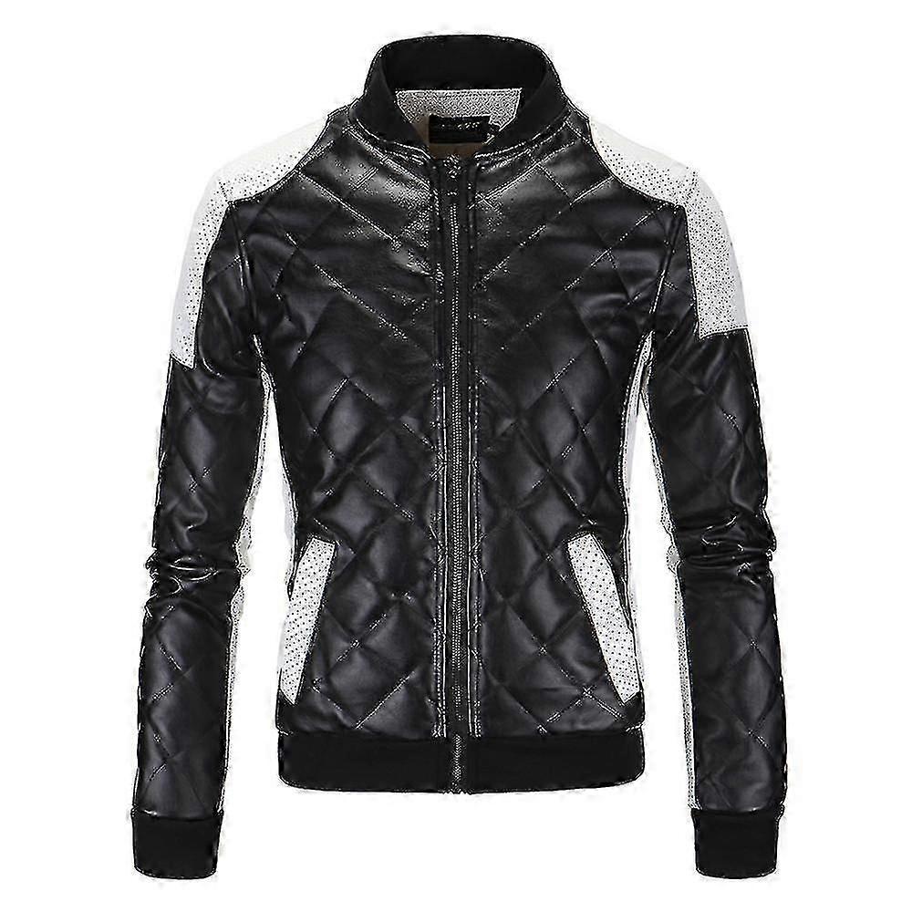 Men's Leather Jackets-FCY lucky
