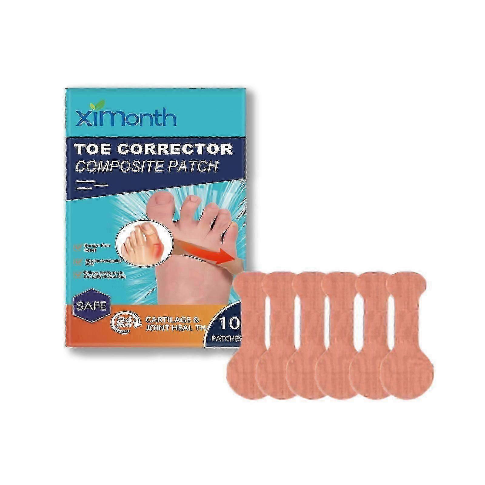 Toe Corrector Composite Patch, Relieve Big Toe Valgus Joint Pain And Swelling Foot Care Correction Patch