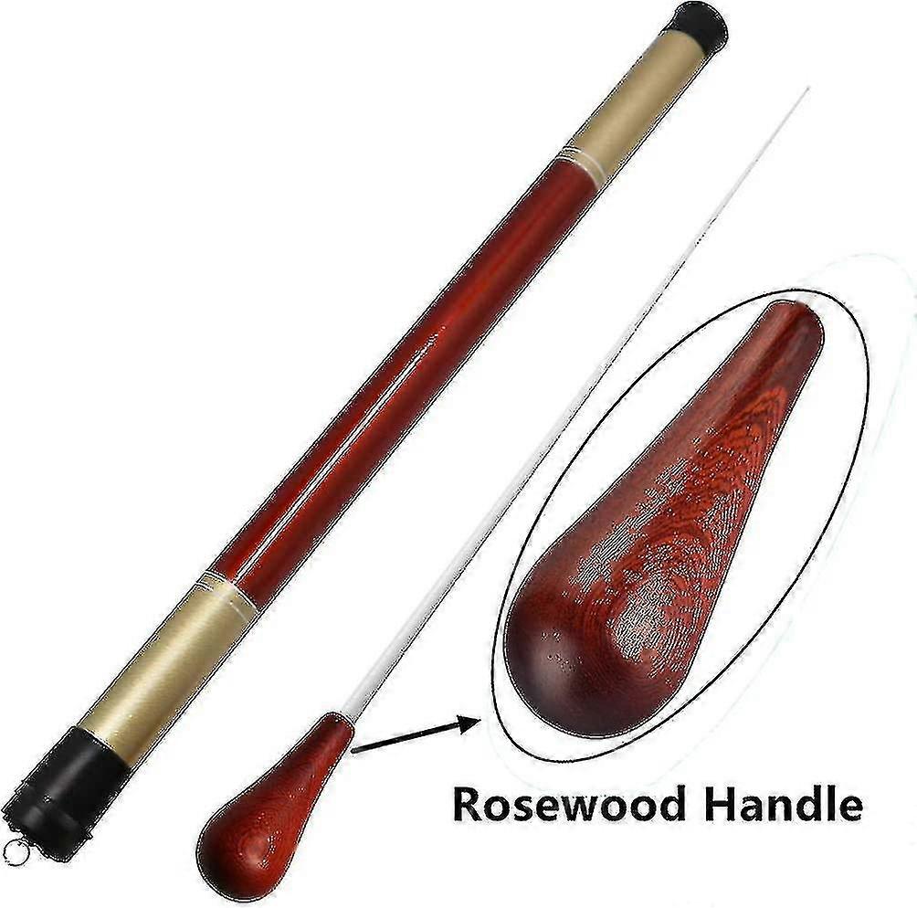 Orchestra Handle and Sleeve Conductor Baton with Pear Shaped Redwood