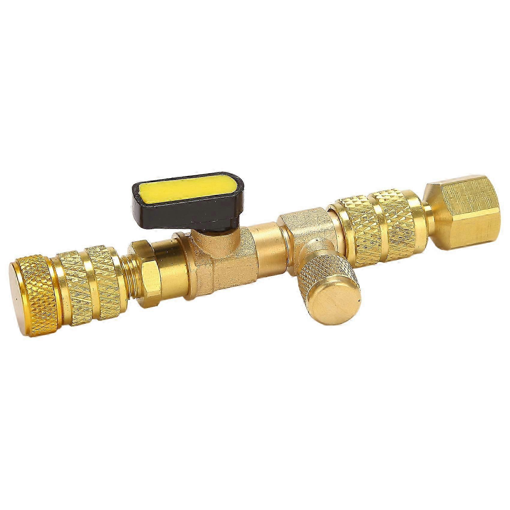 R410A R22 Valve Core Remover Installer Tool with Dual Size SAE 1/4 & 5/16 Port for R404A R407C R134