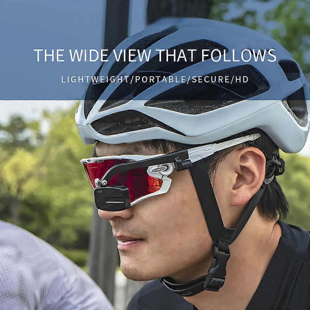 Bike Cycle Riding Glasses Rearview Mini Portable Helmet Mount Rear View Mirror 360 Degree Adjustable
