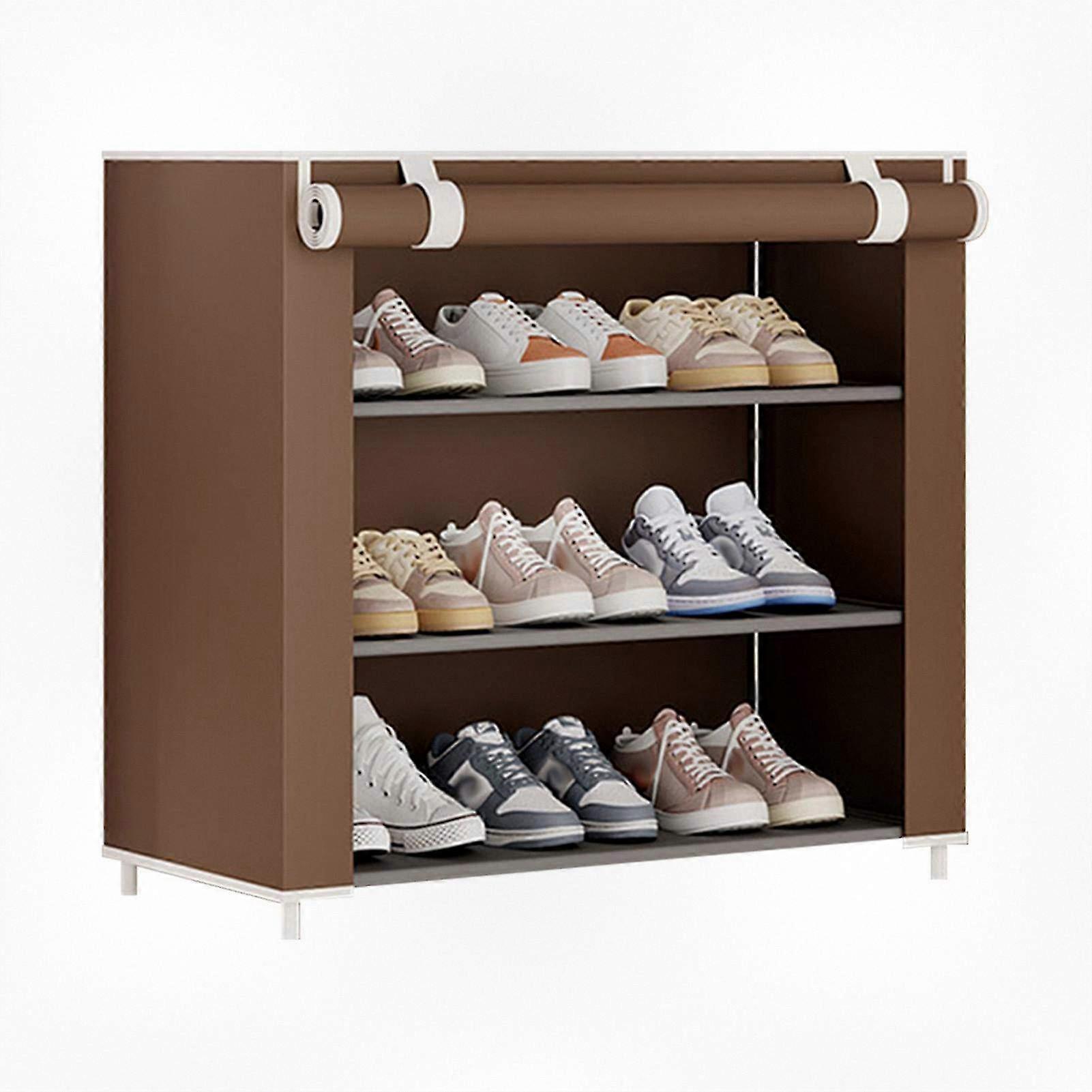 4-Tier Versatile Shoe Storage Rack for Dorm Rooms - Footwear Organizer and Shelf Solution