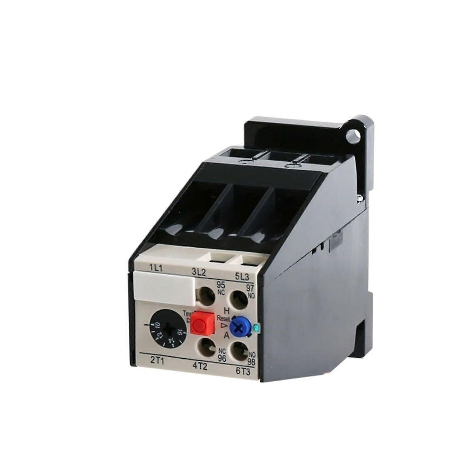 Thermal Relay Three-Phase Motor 380V Overload Overheat Protector JRS2-63F Rail Type CJX1 1.6A Size Specification