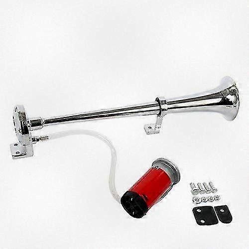 12V Single Trumpet Air Horn with Compressor, Suitable for Trucks, Lorries, Boats, Vans, and Trains, Producing a Super Loud 150dB Sound