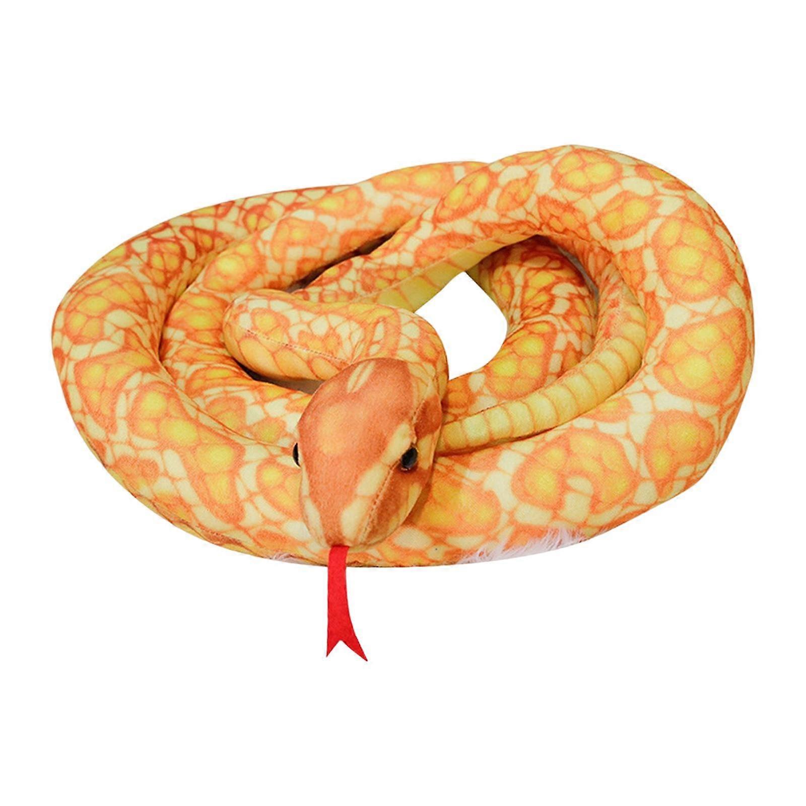 Snake Plush Toy Pillow Doll Toys Simulation Long Python Stuffed Snake for Kids