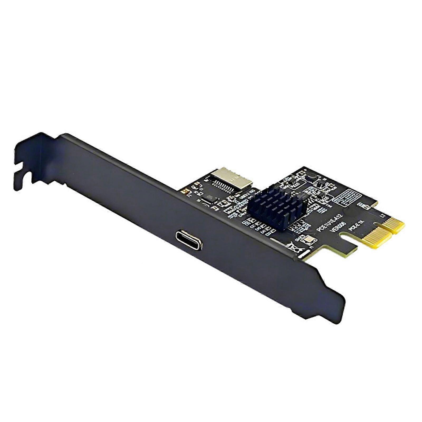 Desktop Upgrades PCIE X1 To USB3.2 Gen2 Type C Expansion Card With 10Gbps Data Transfer ASM3142 Chip Desktop Adapter