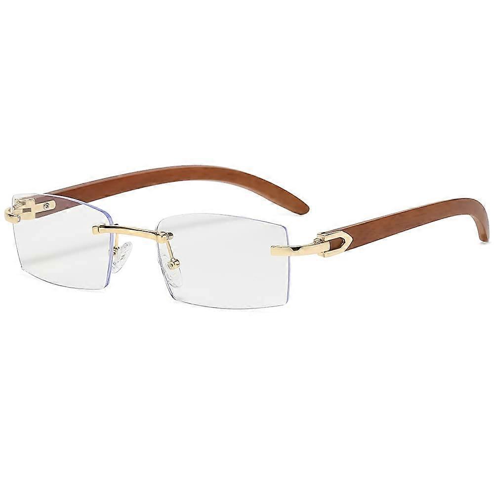 Rectangle Sunglasses Rectangular Rimless Sunglasses Frameless Square Sunglasses For Men Blue Green