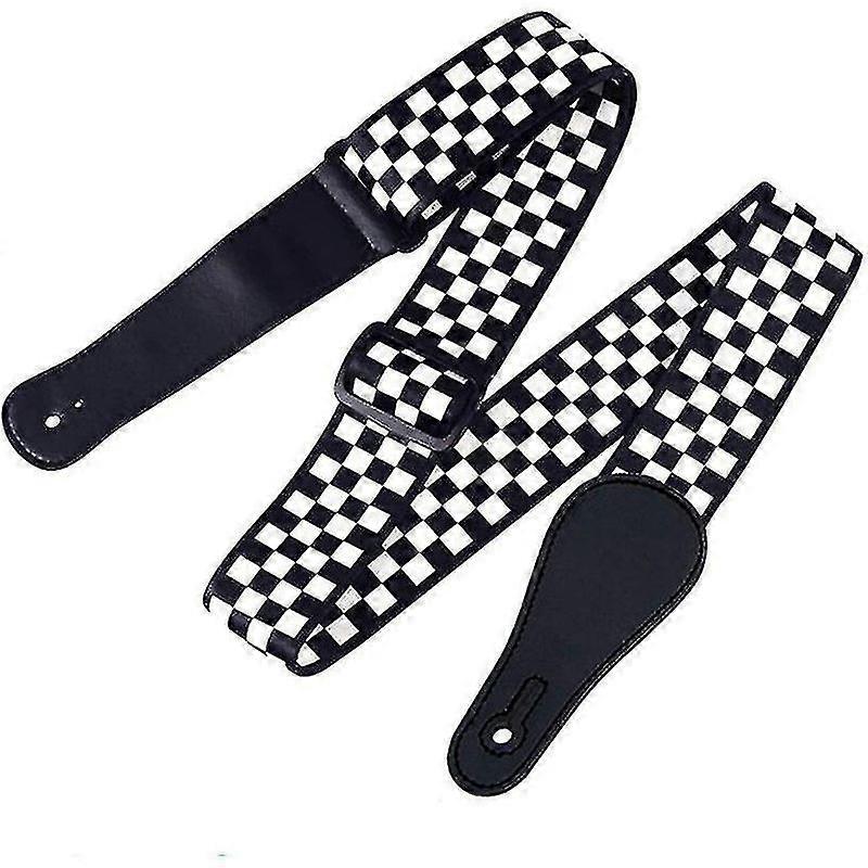 Gitarrband, justerbar längd gitarrband för akustisk, elektrisk, basgitarr