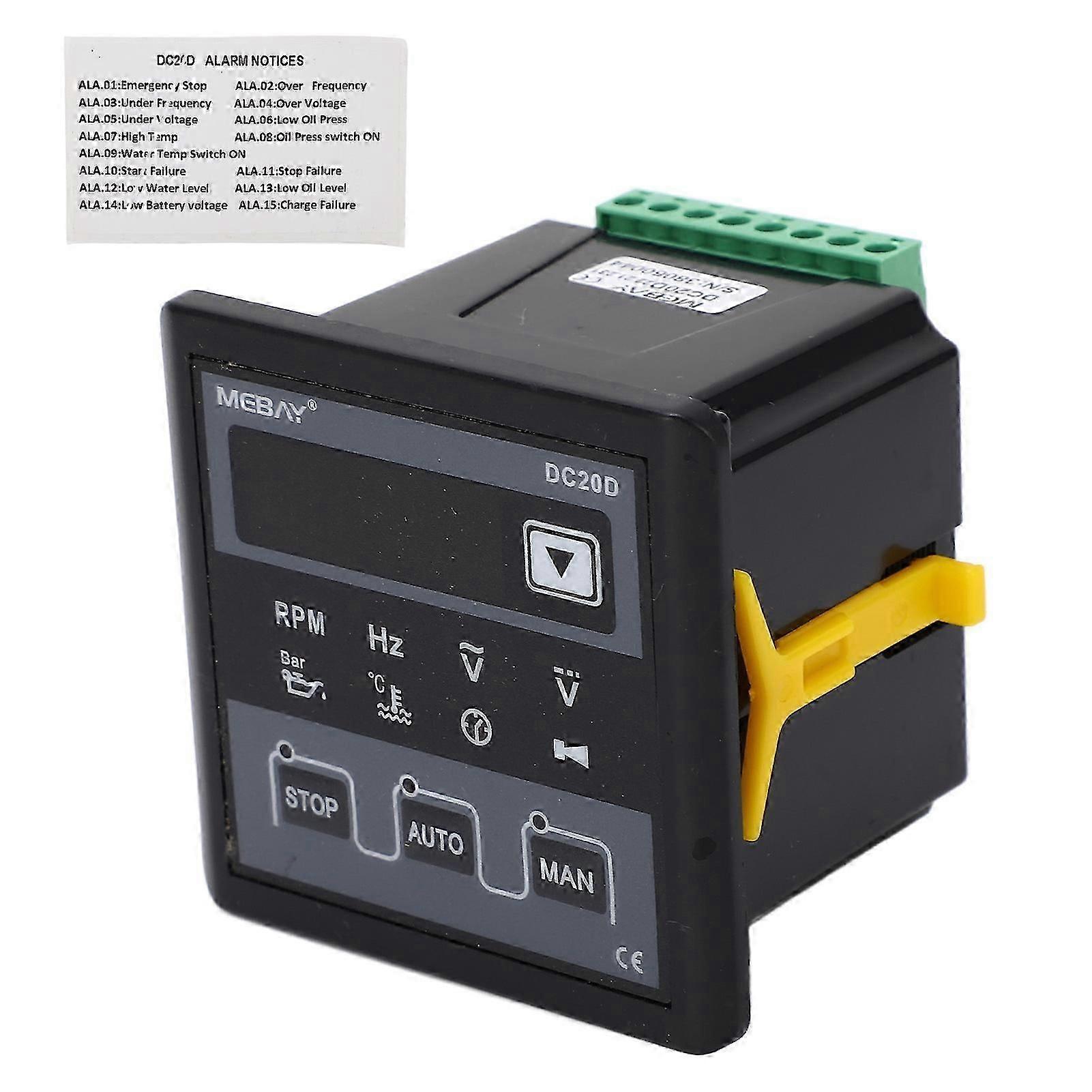 DC20D Generator Controller 5 Digit LED Display Air Cooled Diesel Generator Controller AC20276V