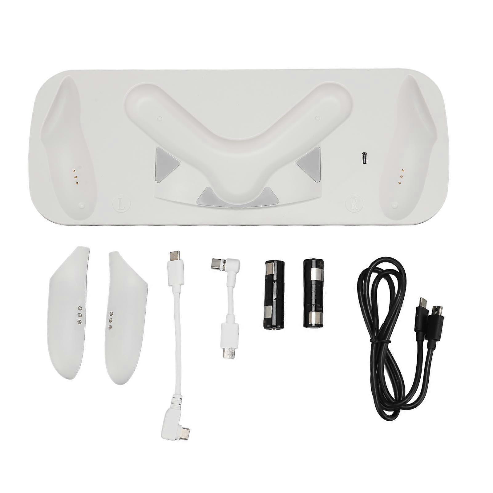 Magnetic Charging Station for 3S VR Headset Controllers with 2 x 1850mAh Rechargeable Batteries, 18W PD Fast Charging