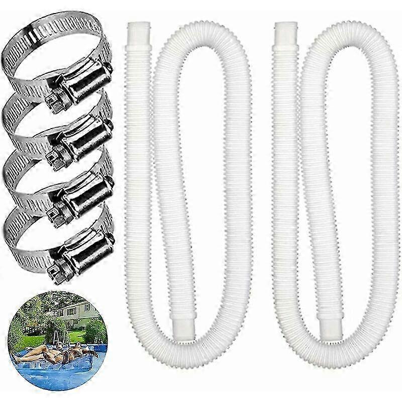 2 Pieces Above Ground Pool Replacement Hoses for Filter Pump