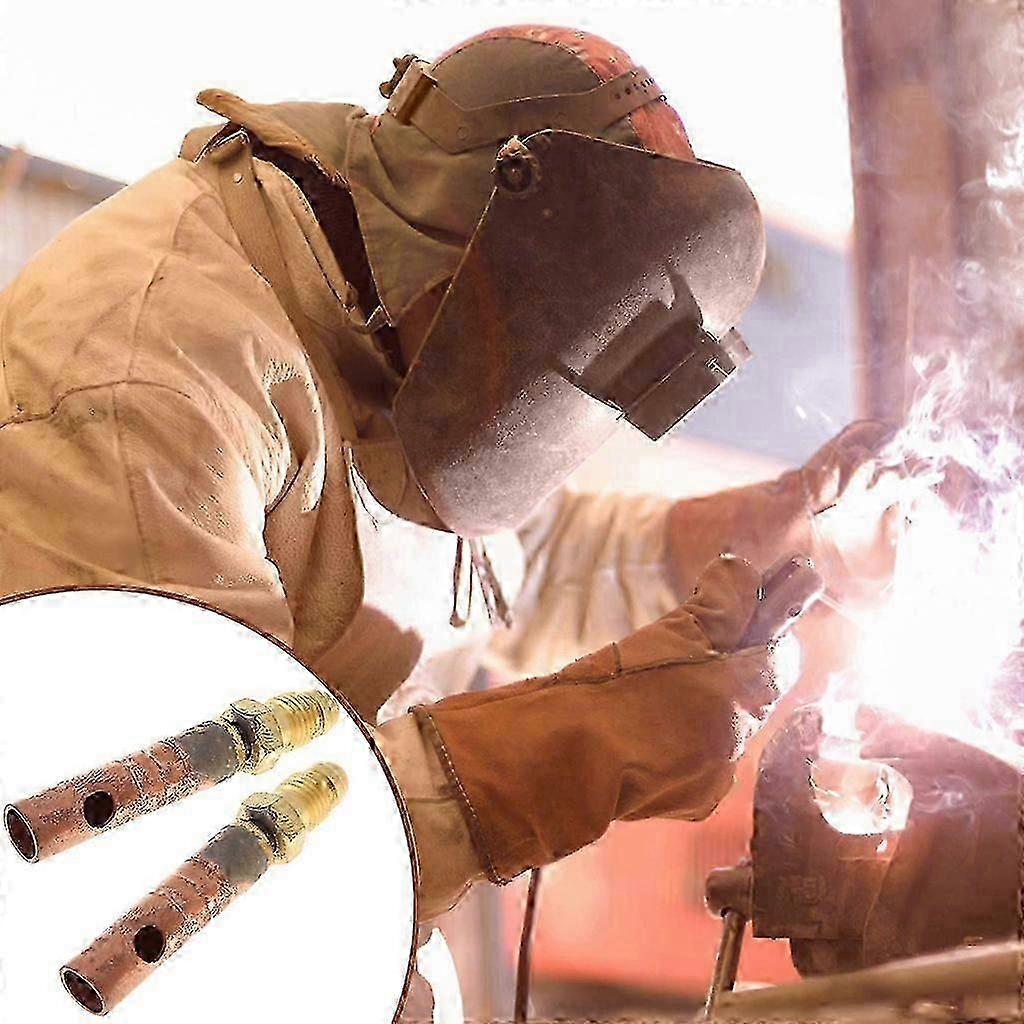 2 Pieces/set Welding Torch Fitting Connector Adapter Mixed Material Compatible with Various Brands