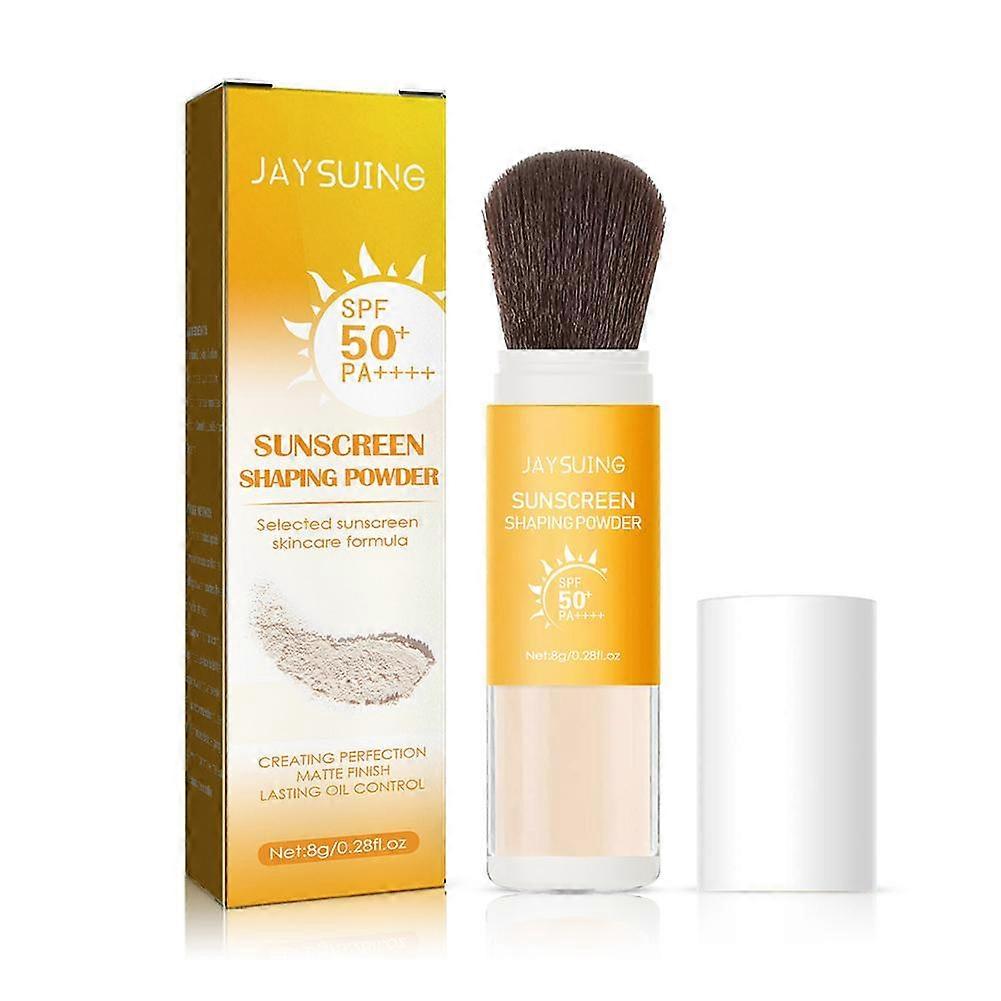 SPF 50 Mineral Setting Powder Broad Spectrum Sunscreen Lightweight Oil Control Makeup Finishing Pressed Powder For All Skin Types
