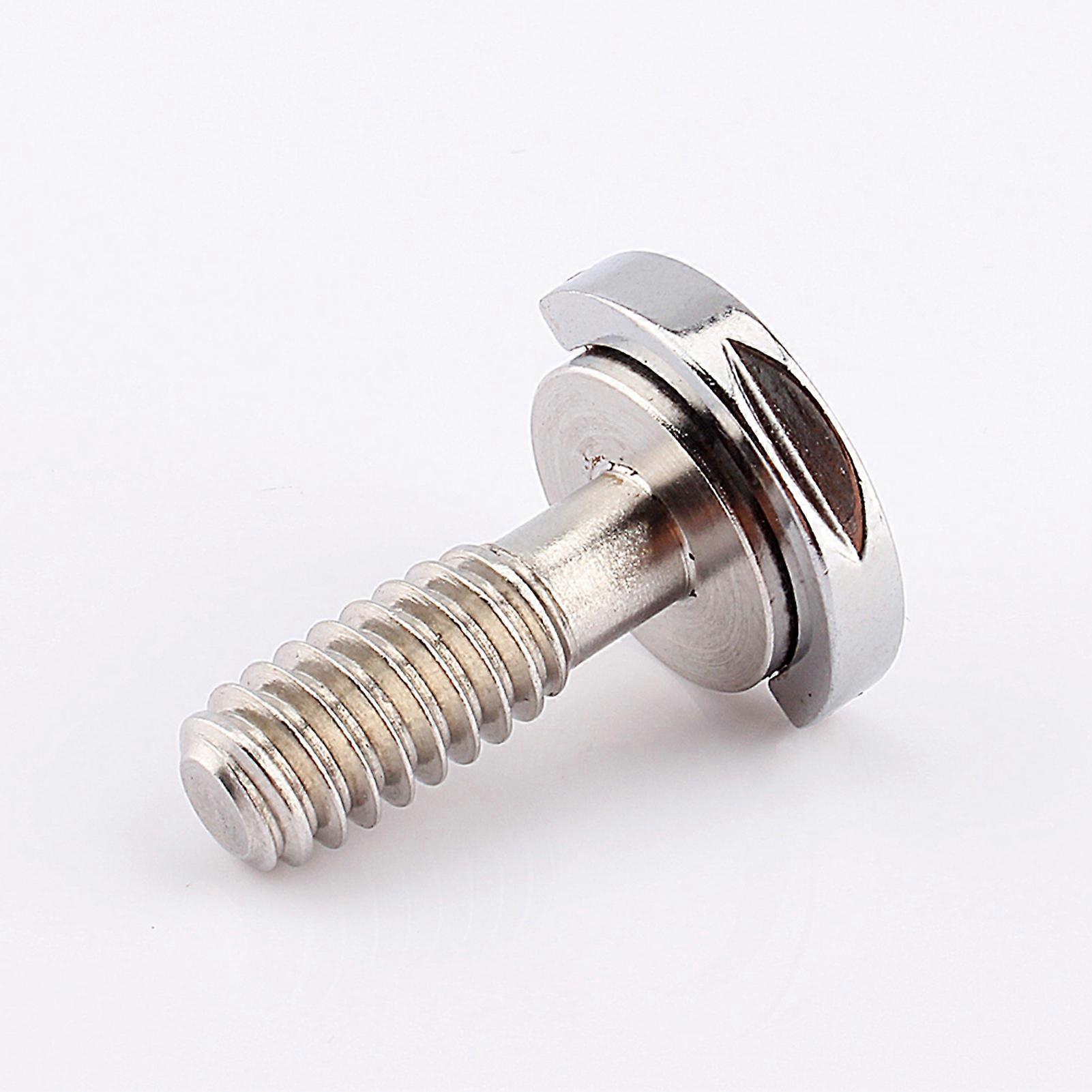 "Stainless Steel D-Ring Camera Fixing Screw - 1/4'' Thread, Tool-Free Installation"