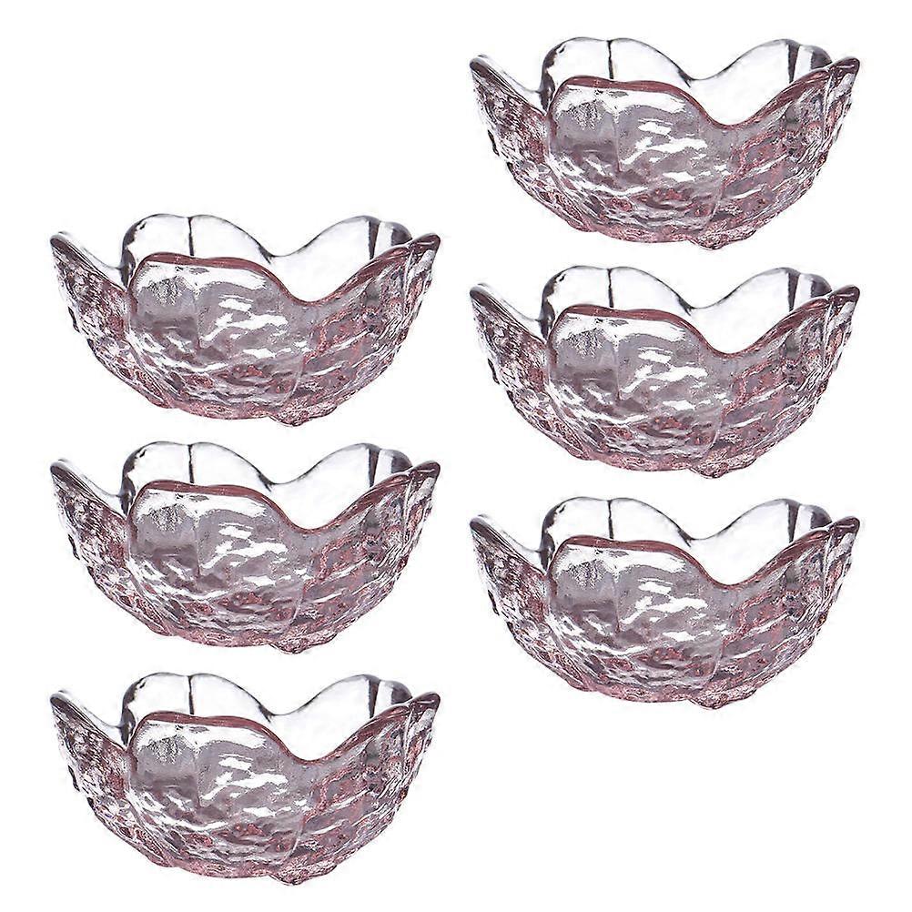 6 Pcs Glass Sauce Dishes Versatile Relish Plates Practical for Sauces