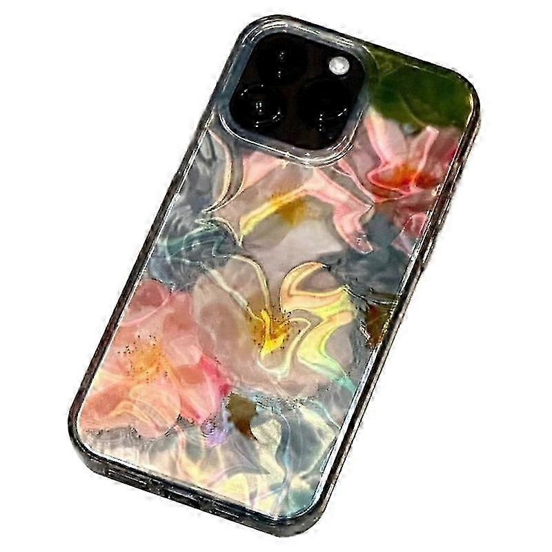 Protective Case for a Certain Brand Phone with Laser Water Ripple Flower Pattern Design
