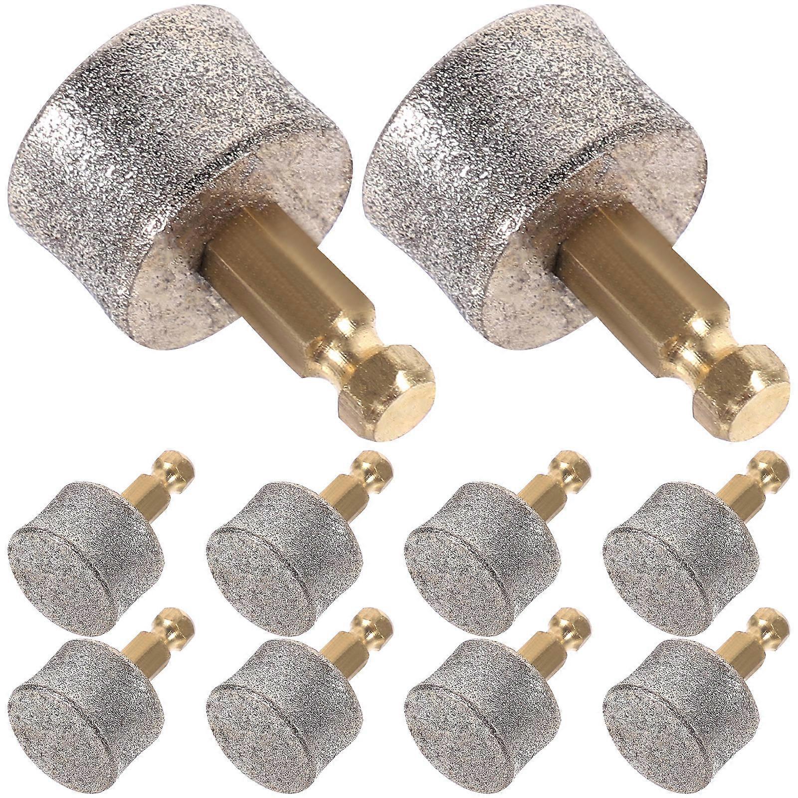 10pcs Replacement Nail Heads for Pet Grooming Tool – Durable Grinding Tips for Electric Claw Grinder, Assorted Styles