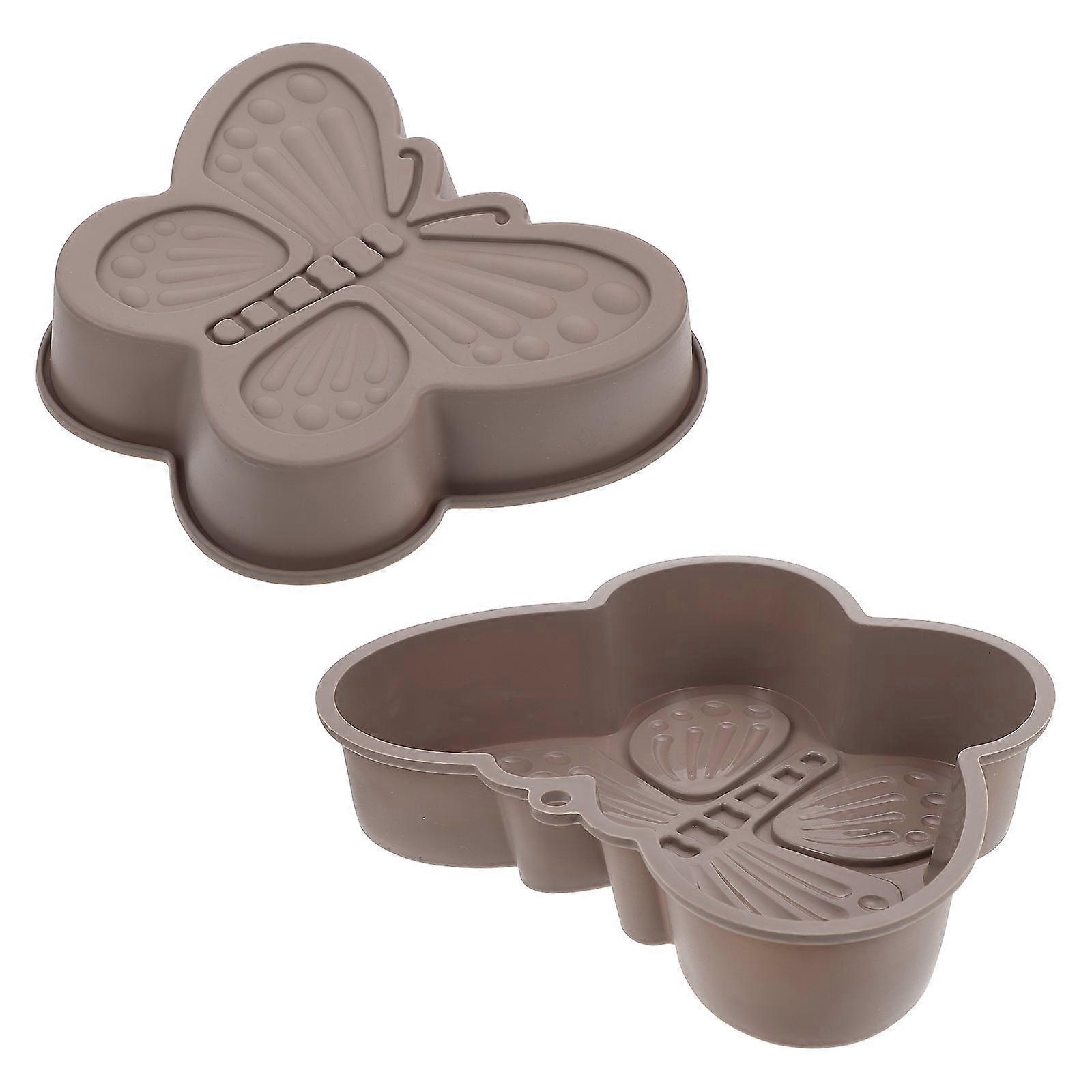 Baking Mold 2Pcs Coffee Silicone Cake Making Tool for Kitchen Use