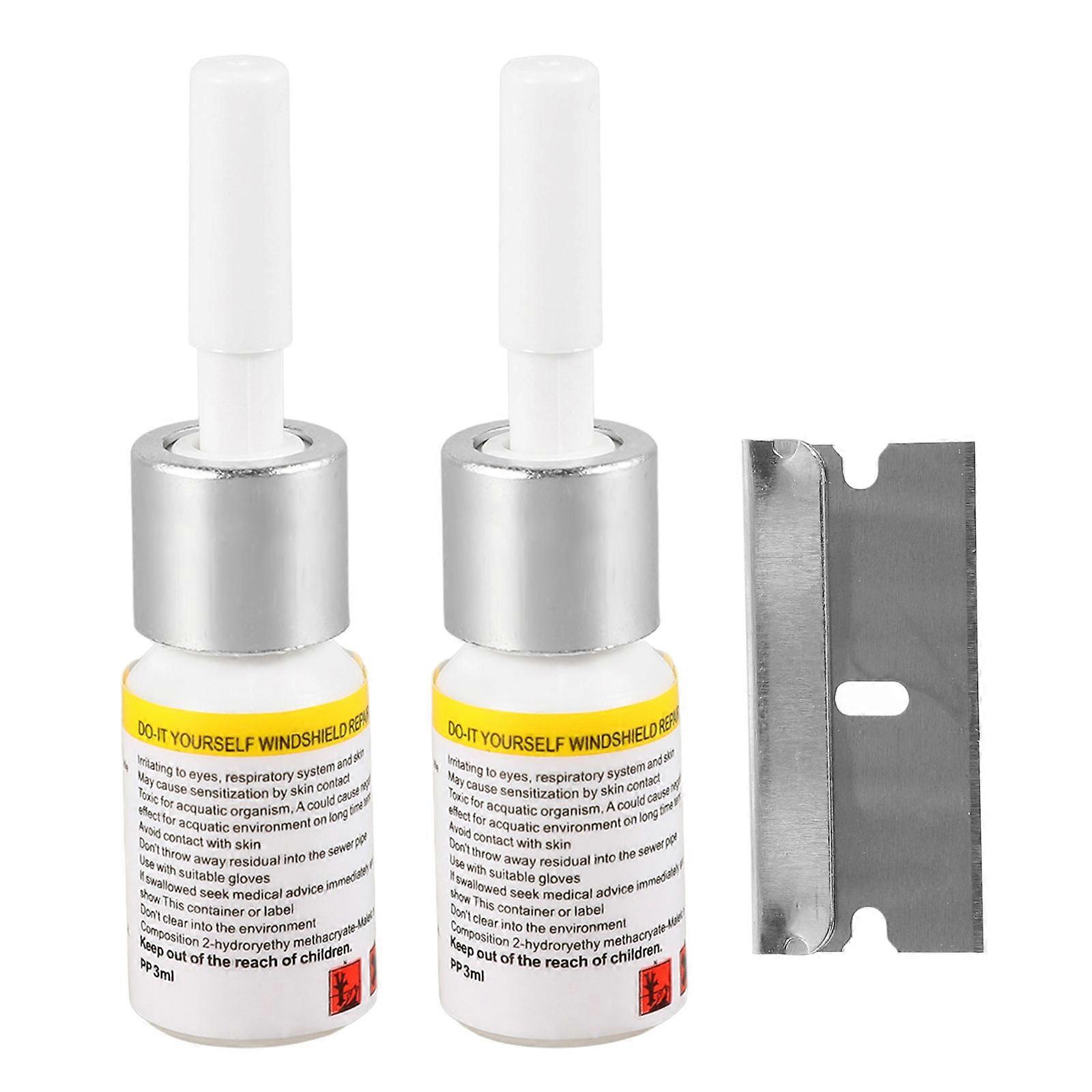 Window Fixer Repair Kit Crack Auto Glass Repair Kit Car Windshield Restore Scratches 1Set