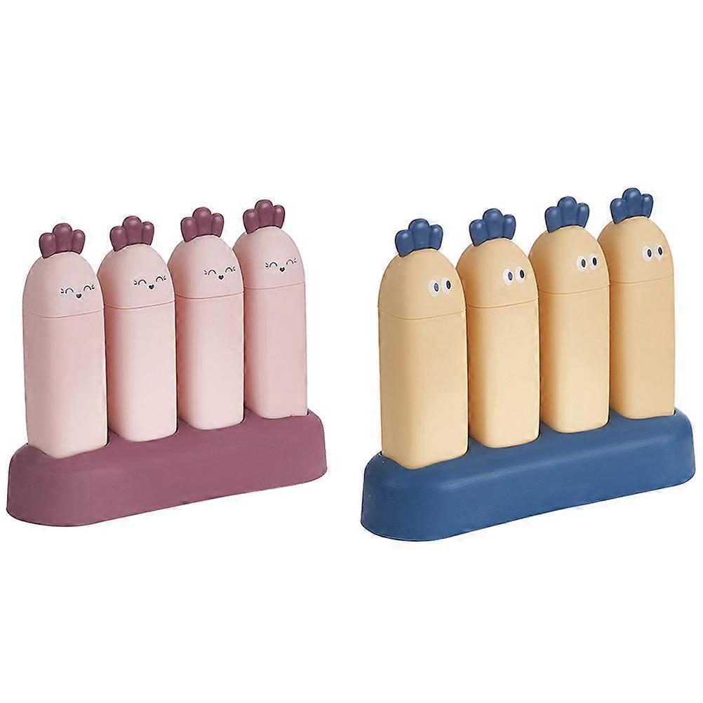 Cool Ice Mold Cartoon Shape Molds Adorable Design For Children Kitchen Tools 2 Sets of 8Pcs
