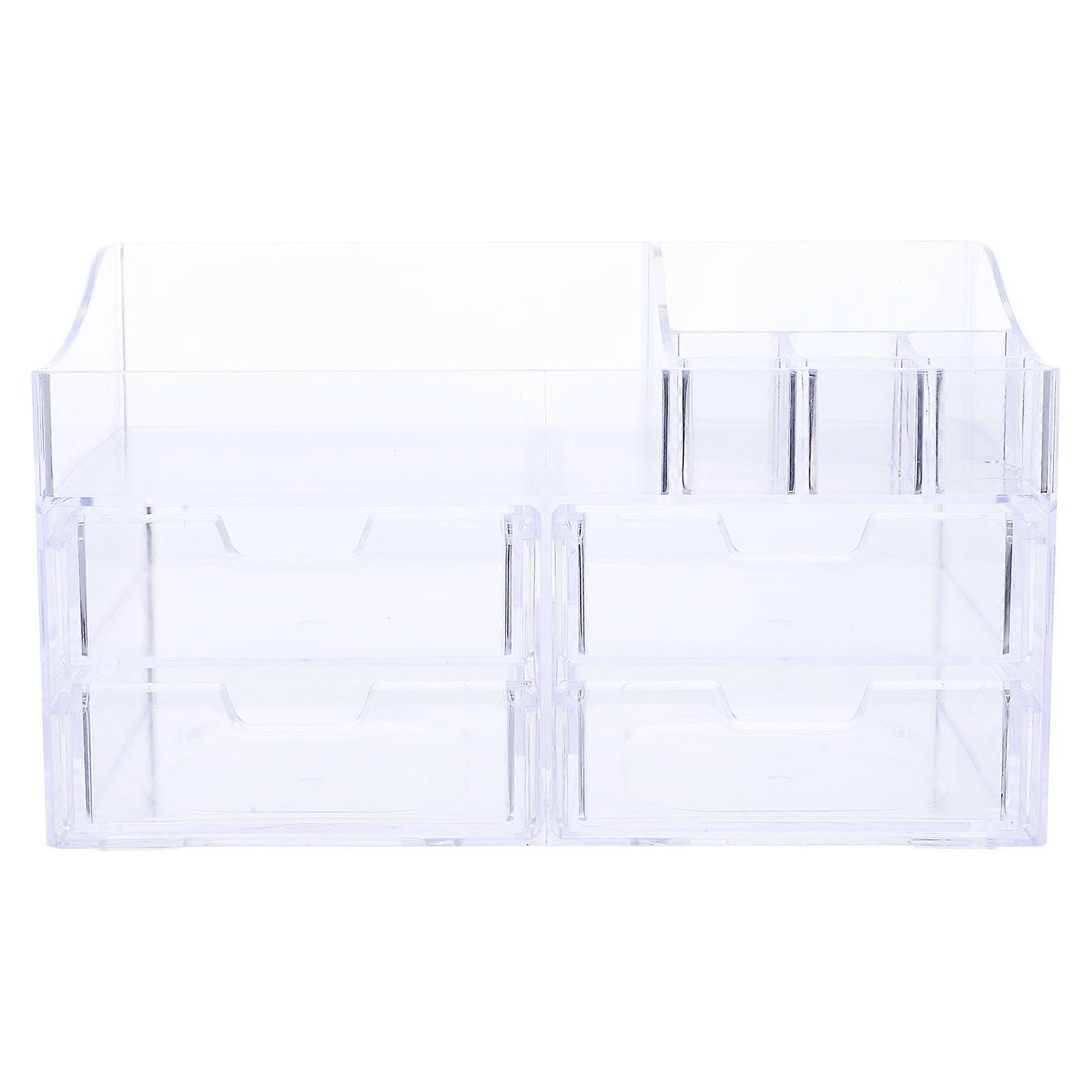 Multi Layer Makeup Organizer Storage Case – Lightweight & Durable Cosmetic Organizer with Compartments for Bedroom, Office, and Dorm Vanity