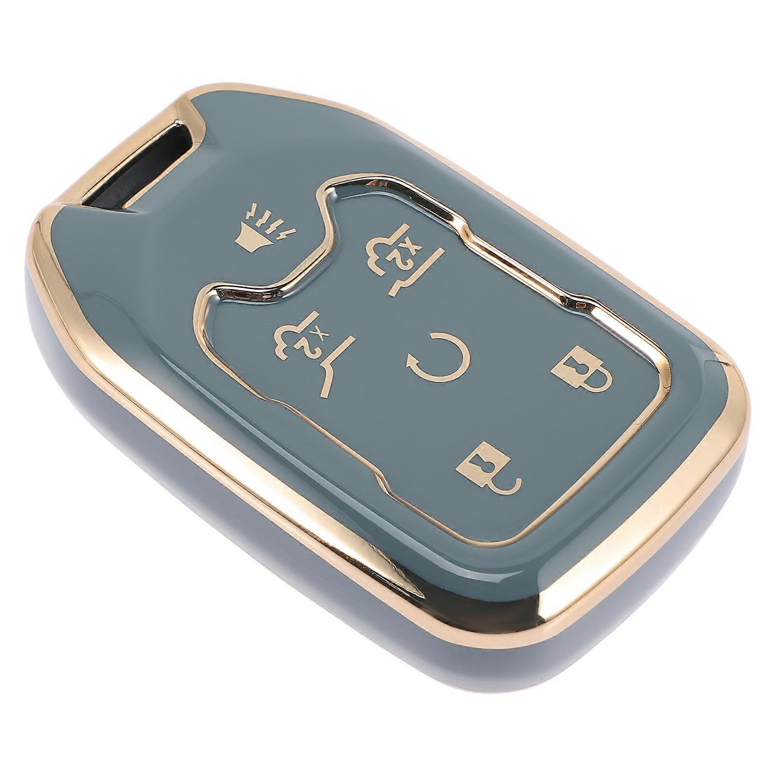 Remote Fob Case Rectangular Shape Simple Design Men Women Driving 6.8x4.5cm 1Pcs