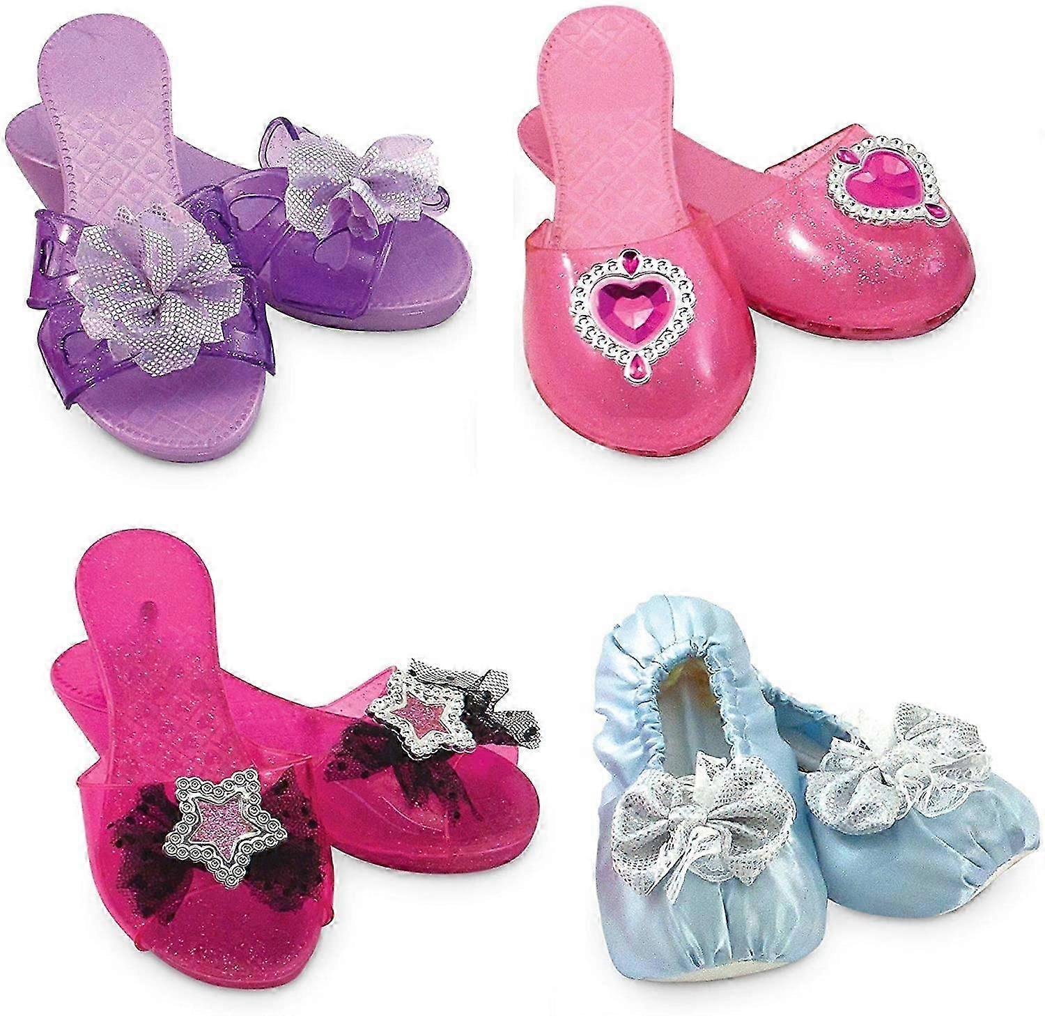 MultilingualMelissa and Doug Role Play Collection - Step in Style Dress-Up Shoes Set (4 Pairs)