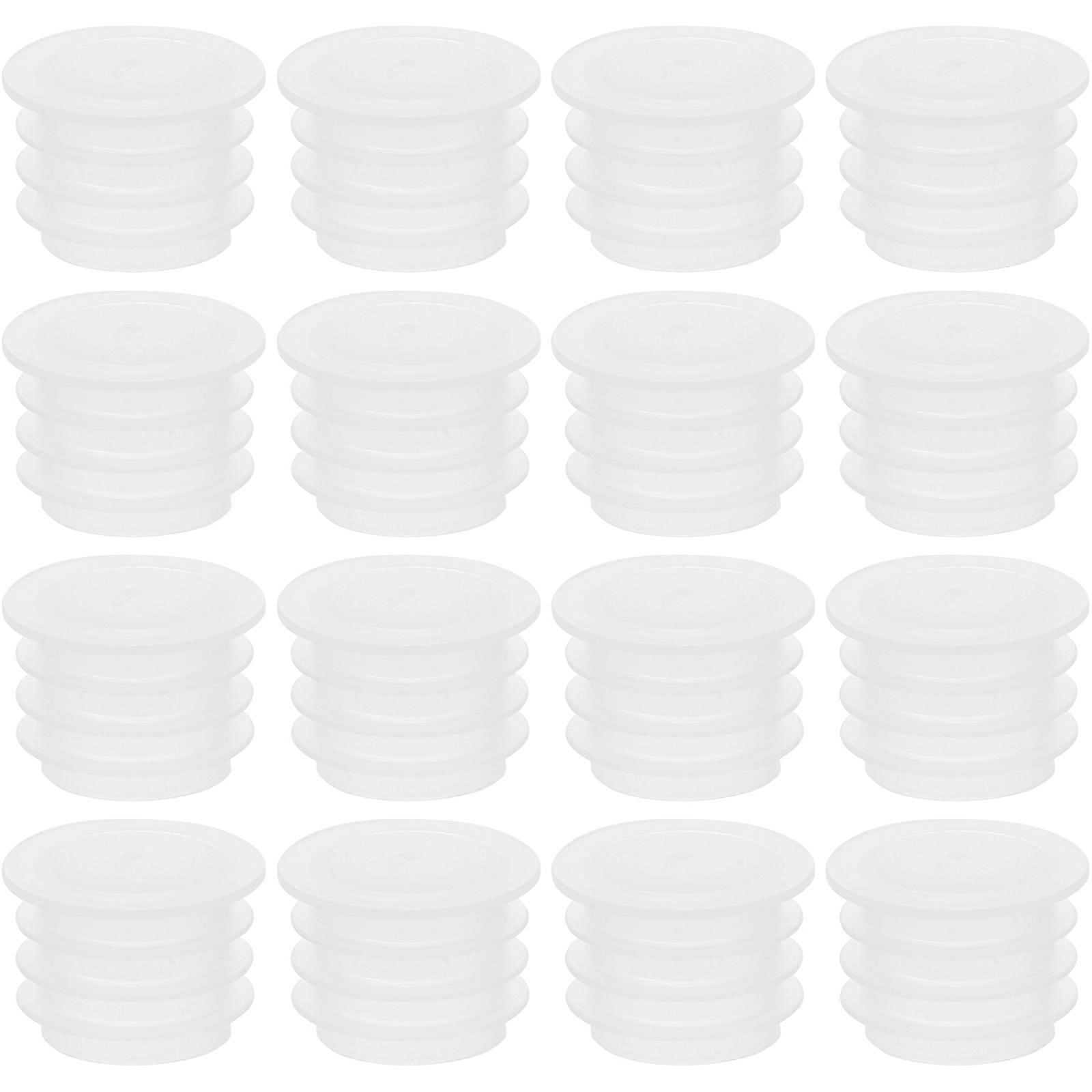 Transparent Bottle Stoppers Replacement Hole Plugs for Salt Pepper, Versatile End Caps for Bottles Pipelines, Easy to Use and Store for Long Term
