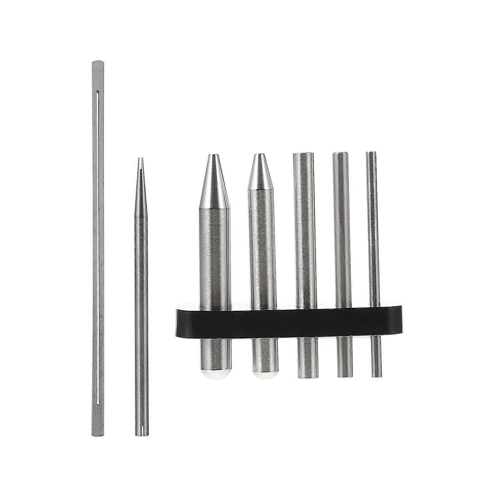 Tools Set Metal Model Diy Tool Sets Hobbyists Silver 13x0.3x0.3cm Multi-Functional 7Pcs