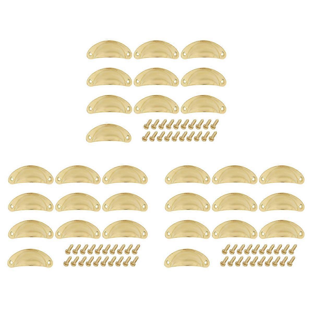 Cup Drawer Pull Cabinet Handle , 66mm Hole Centers, 10 Pack