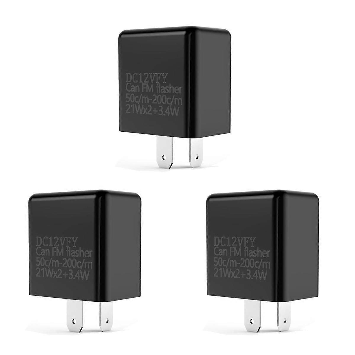 2-Pin LED Relay 12V Adjustable Frequency for Motorcycle Turn Signal