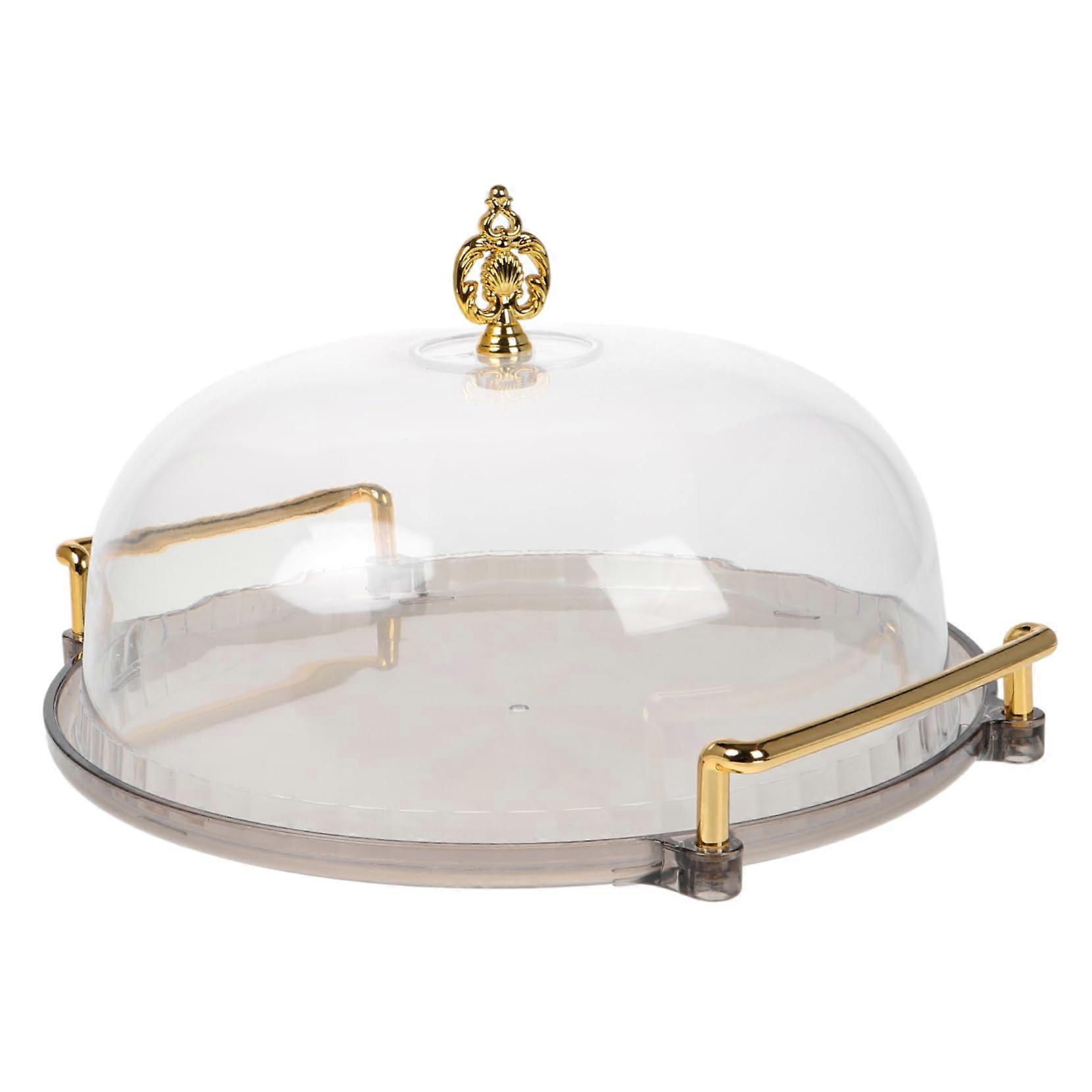 1 Satz transparente Torte Dome Torte Abdeckung Obst Tablett mit Deckel transparent Obst Tablett Süßigkeiten Tablett mit Abdeckung Tortenplatte mit Deckel Tablett