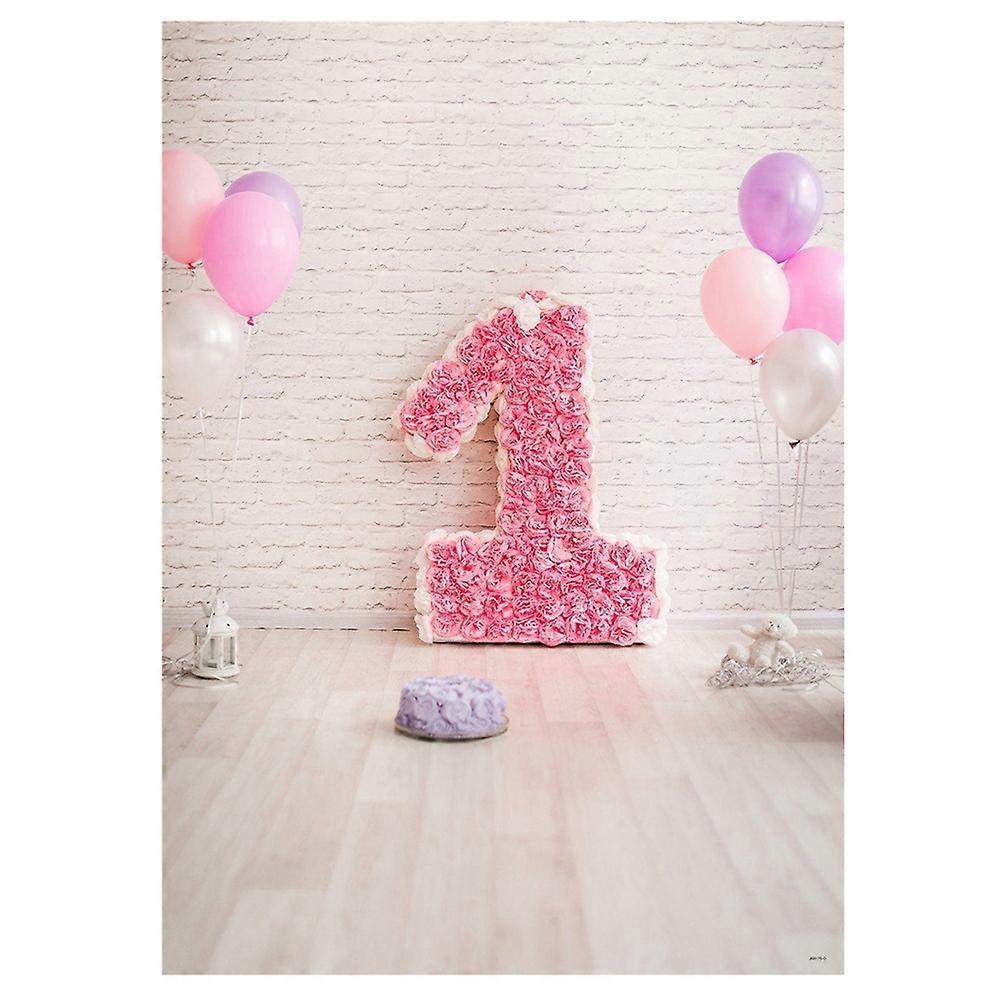 خلفية صور تصميم كرتون تصوير الأزهار خلفية زينة حفلة عيد ميلاد 90 × 150 سم خالية من التجاعيد 1 قطعة