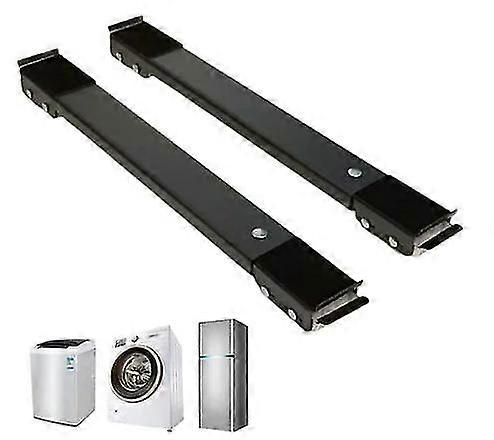 2pcs Adjustable Non-Slip Washing Machine Rack with Lock for Dryer Cabinet