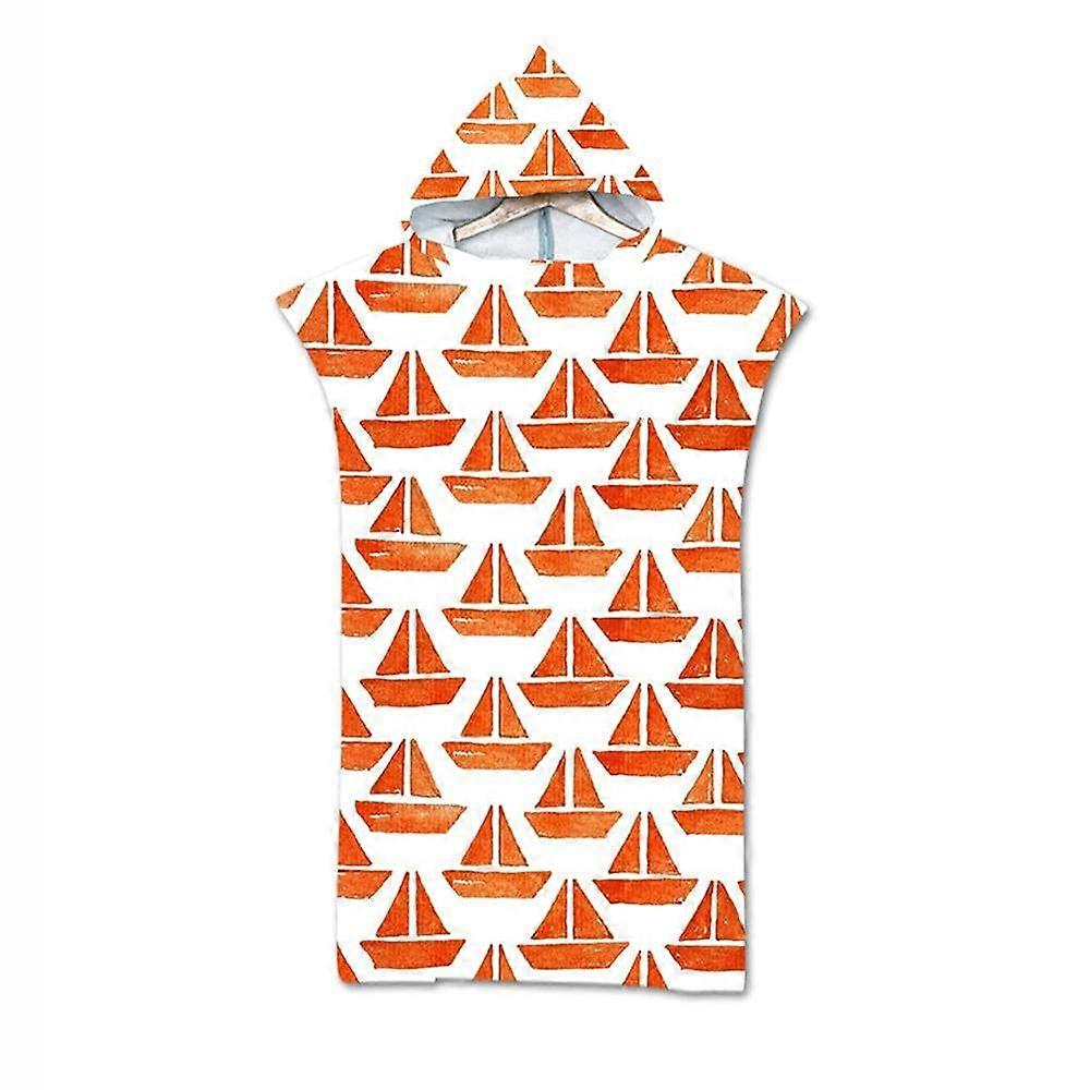 Hooded Beach Towel for Adults, Unisex Surfing and Swimming Robe, One Size Fits All, Water Element, Camping Travel Towel