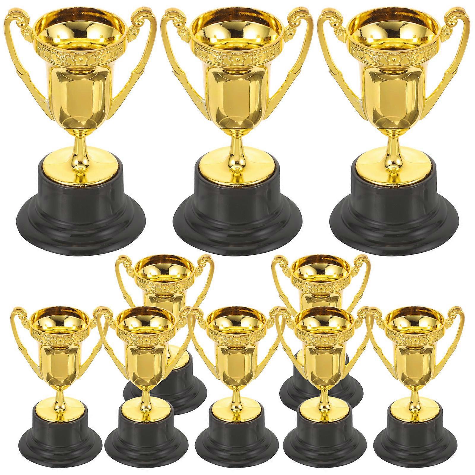 Plastic Mini Trophy Reward Recognition 8.2x4.5cm Dance Competitions 10Pcs