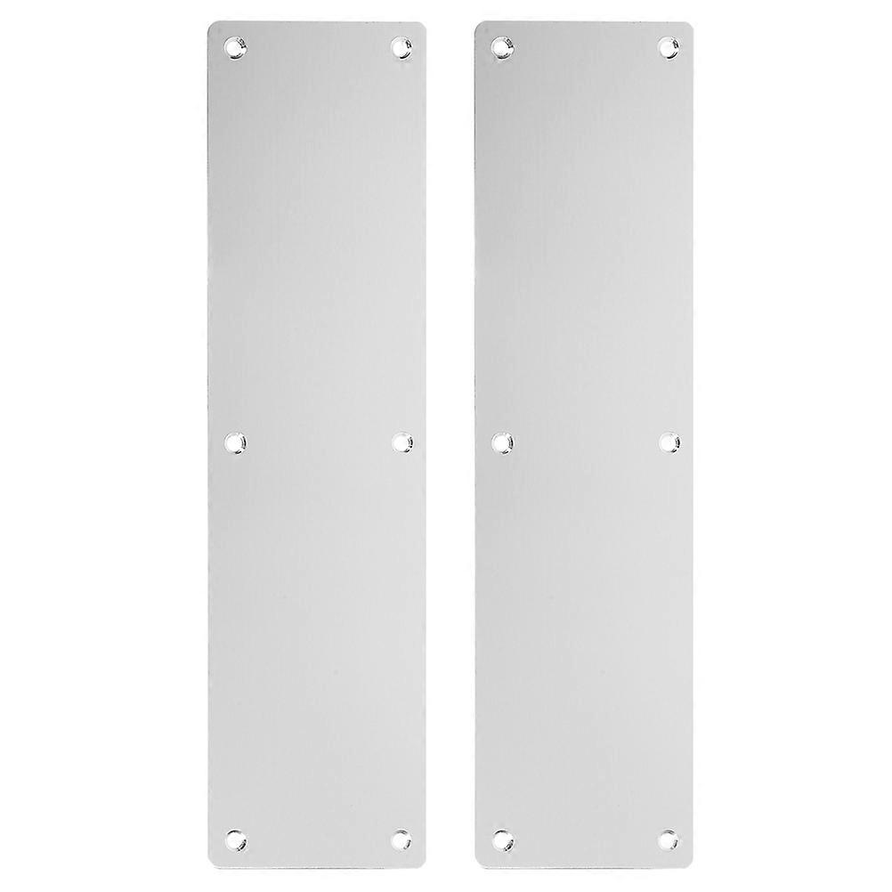 Pull On A Handle Fireproof Door Pull Plate Rectangular Shape Metal Door Protection Plate For Homeowners Exterior Use 2Pcs