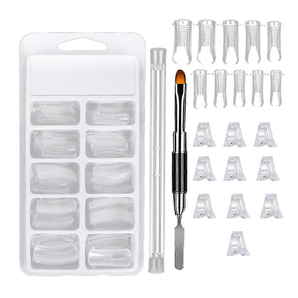 Nail Tools Set Manicure Tool Nail Extension Firm Fixation Home Use 20x10cm White 1Set