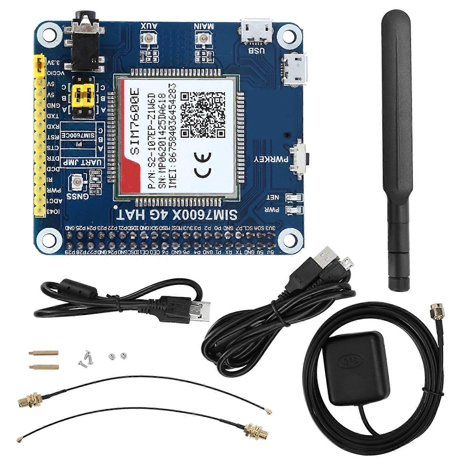 SIM7600E module supporting LTE Cat‑1/3G/2G communications and professional GNSS positioning