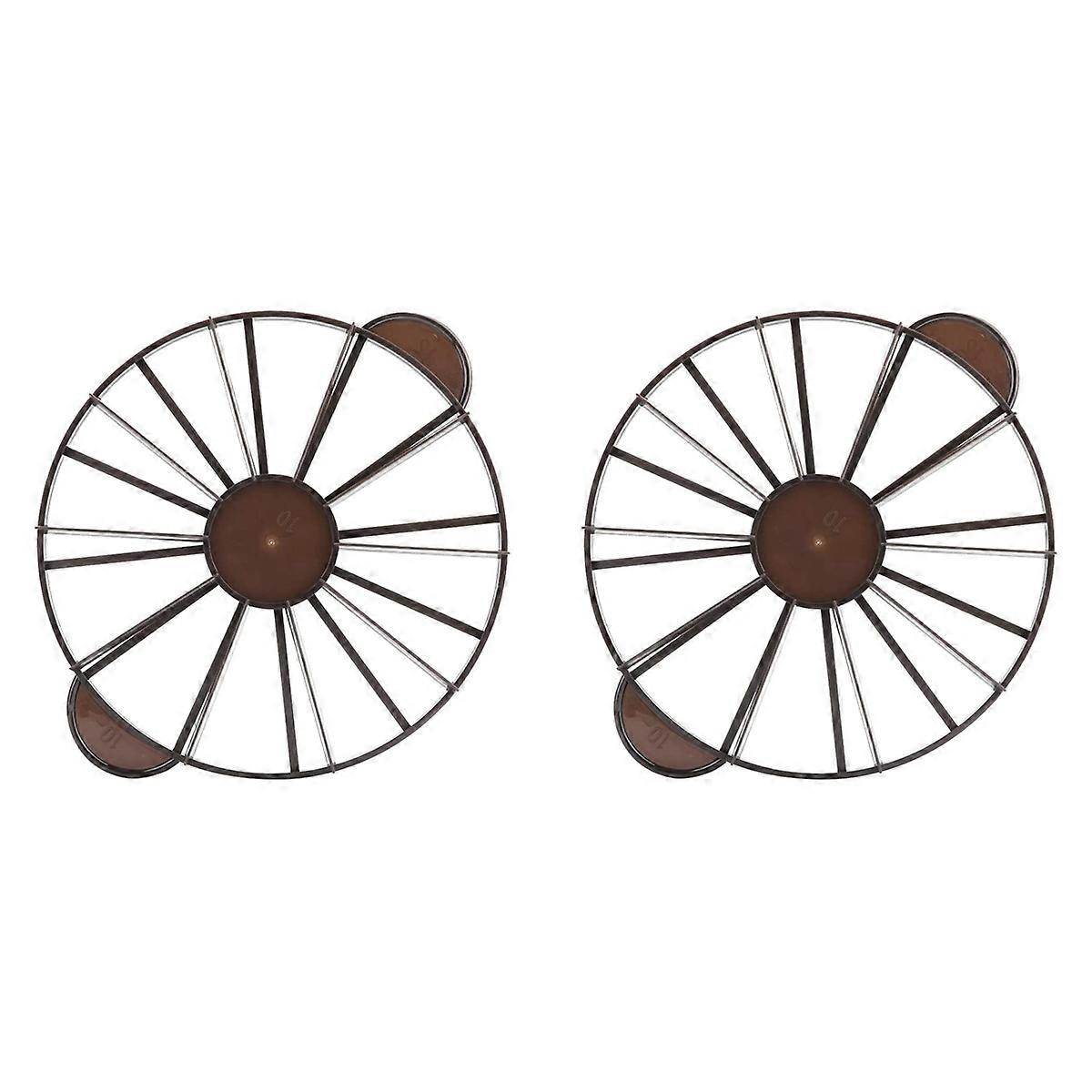 2X Cake Slicer, Cake Divider Cake Portion Marker Round 10/12 Piece Bread Cake Cutter Equal Portion C