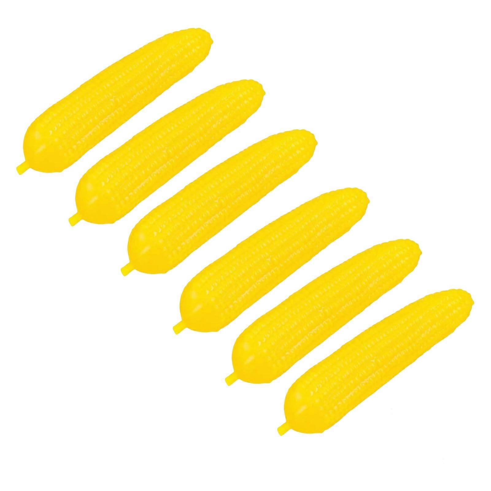 Artificial corn, 19 20 cm, vegetable decoration, realistic, lightresistant, for basket, display, Thanksgiving, decoration, 6 pieces.