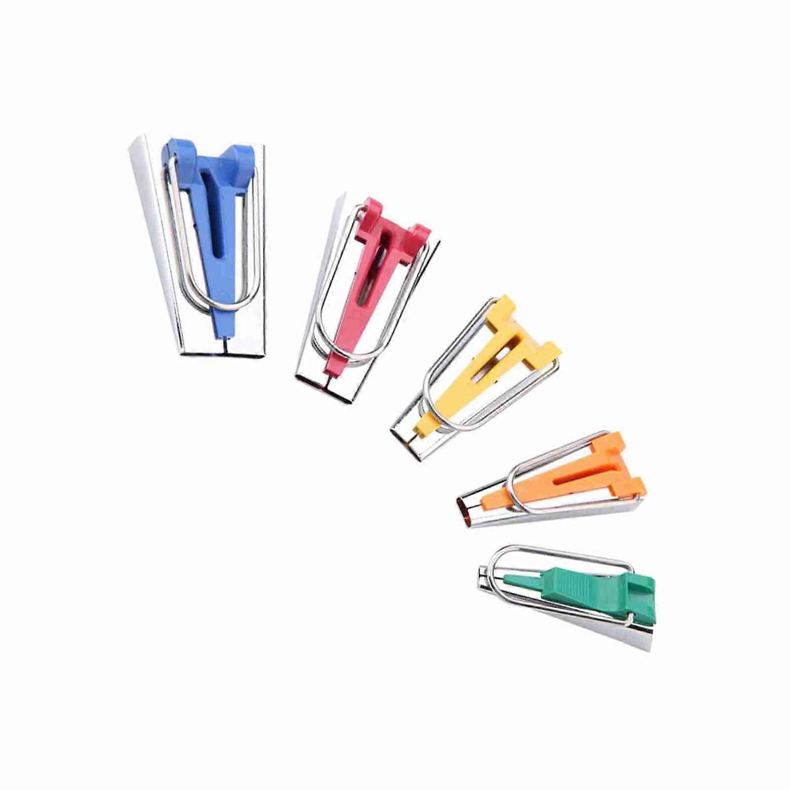 Fabric Ribbon Maker Tool Set for Sewing Quilting Bias Tape Maker 5 Pack