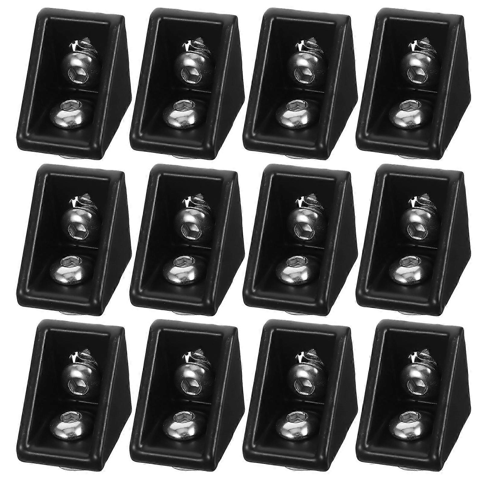 أقواس زاوية معدنية اتصال سبائك الألومنيوم المعدات الصناعية 6 مم قطر الثقب 20 مجموعات